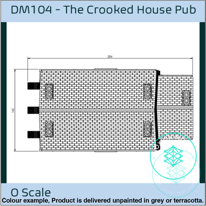 Dm104 – The Crooked House Pub O Scale Kit Building