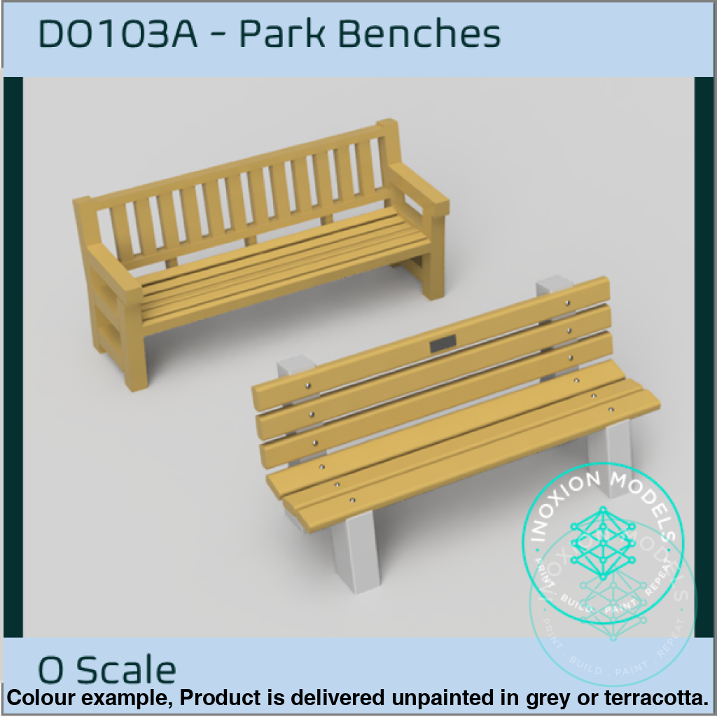 Do103A – Park Benches O Scale Accessory