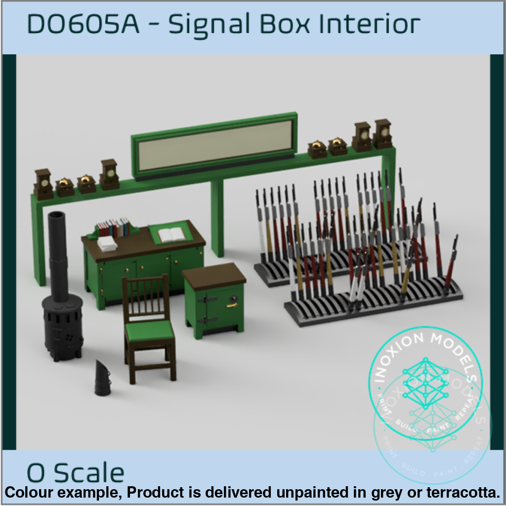 Do605A – Signal Box Interior O Scale Accessory