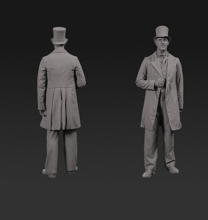 S3DS0109 Male in Suit and top hat