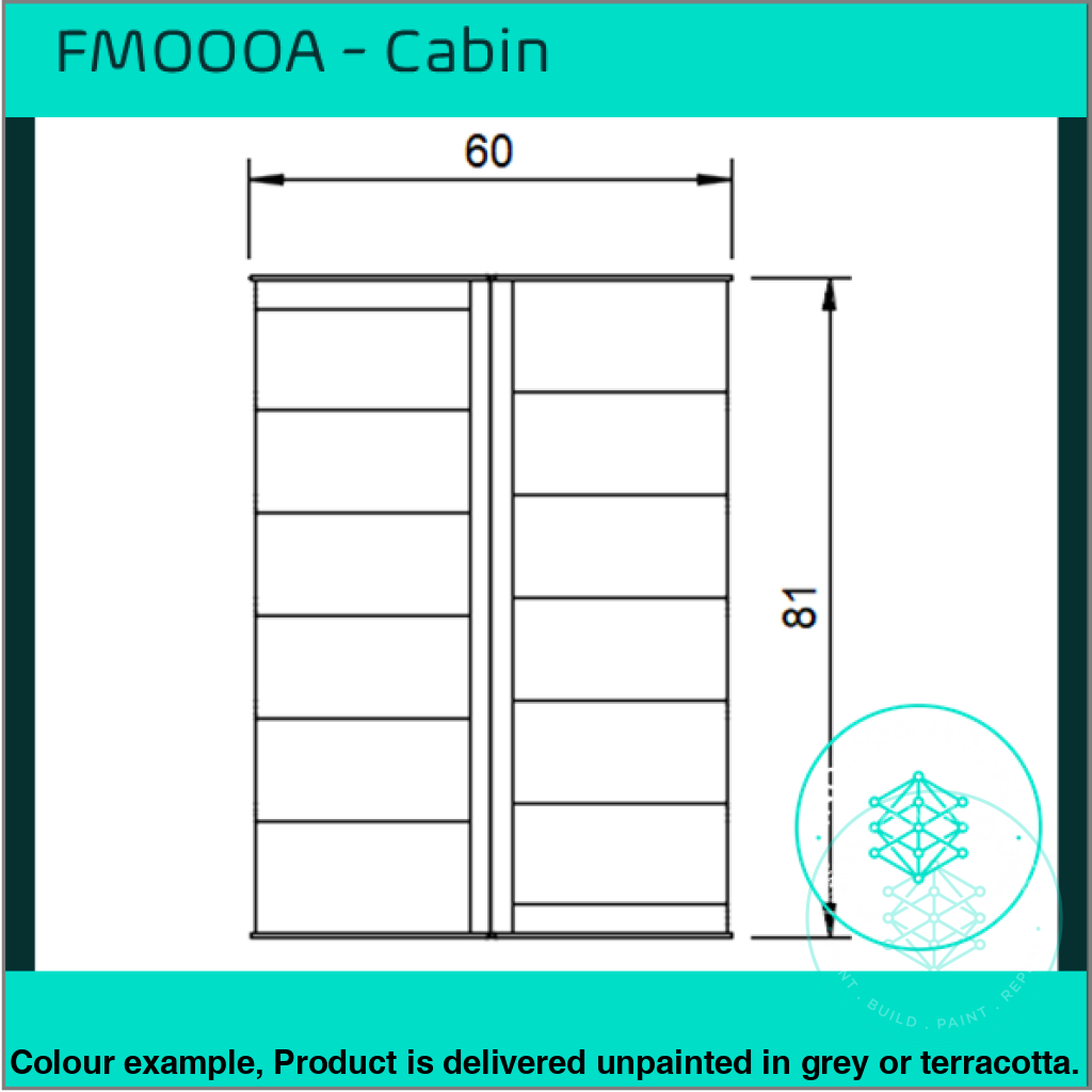 Fm000A – Cabin/Garden Shed Oo/Ho Scale Oo Building