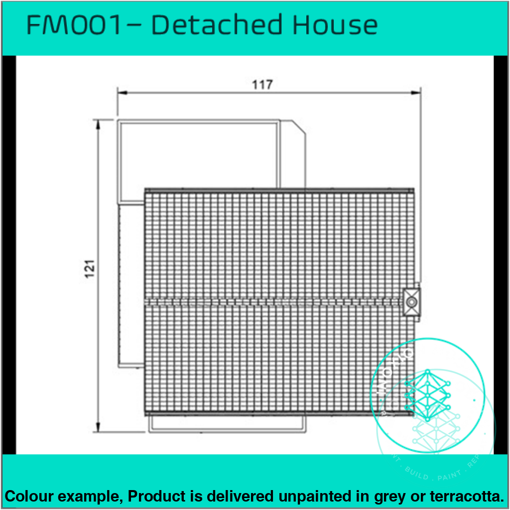 Fm001 – Detached House Oo/Ho Scale Oo Building