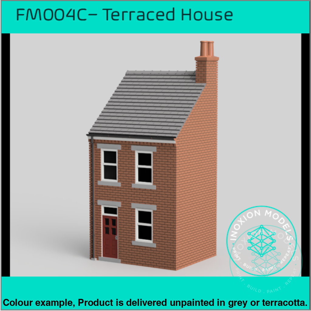 Fm004C – Low Relief Terrace House Oo/Ho Scale Oo Building