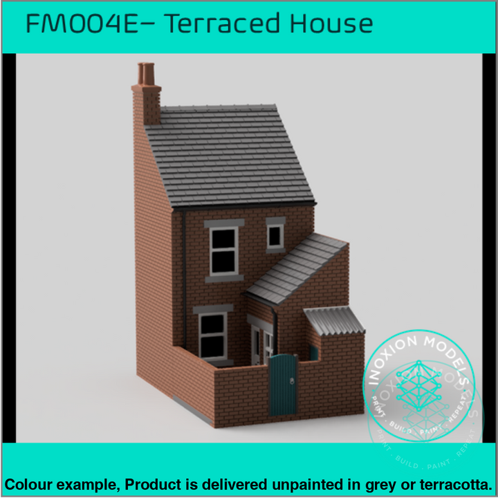 Fm004E – Low Relief Terrace House Oo/Ho Scale Oo Building