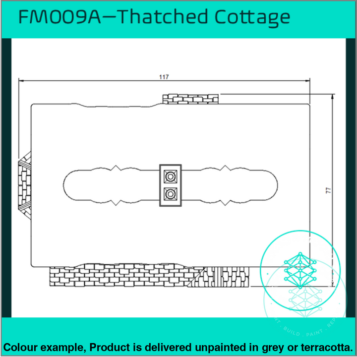 Fm009A – Thatched Cottage Oo/Ho Scale Oo Building