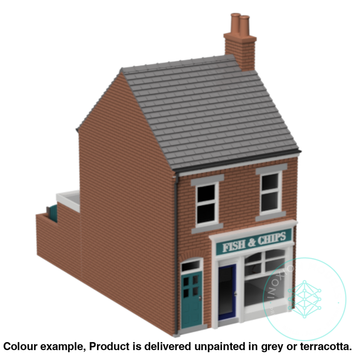 Fm102A – Terrace Shop Oo/Ho Scale Oo Building