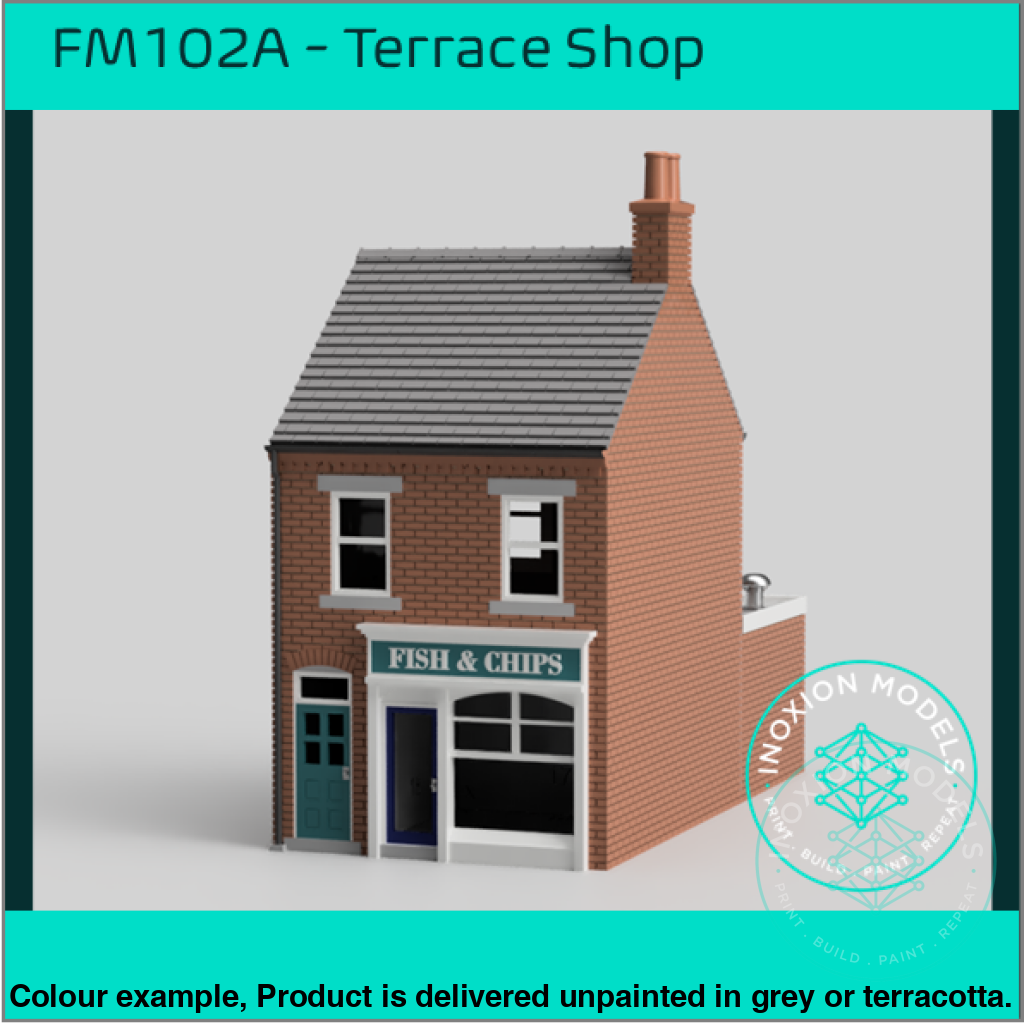 Fm102A – Terrace Shop Oo/Ho Scale Oo Building