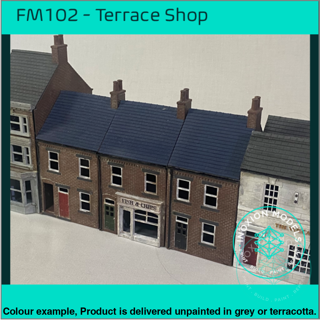 Fm102A – Terrace Shop Oo/Ho Scale Oo Building