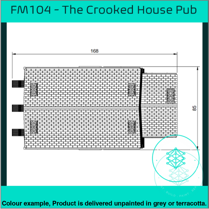 Fm104 – The Crooked House Pub Oo/Ho Scale Oo Building