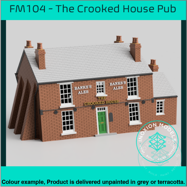 Fm104 – The Crooked House Pub Oo/Ho Scale Oo Building