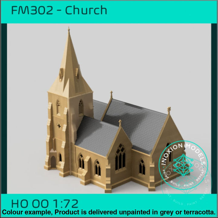 Fm302 – Church Oo/Ho Scale Oo Building