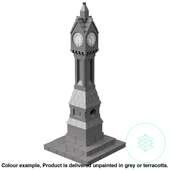 Fm303 – English Town Clock Oo/Ho Scale Oo Building