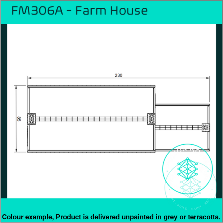 Fm306A – Farm House Oo/Ho Scale Oo Building