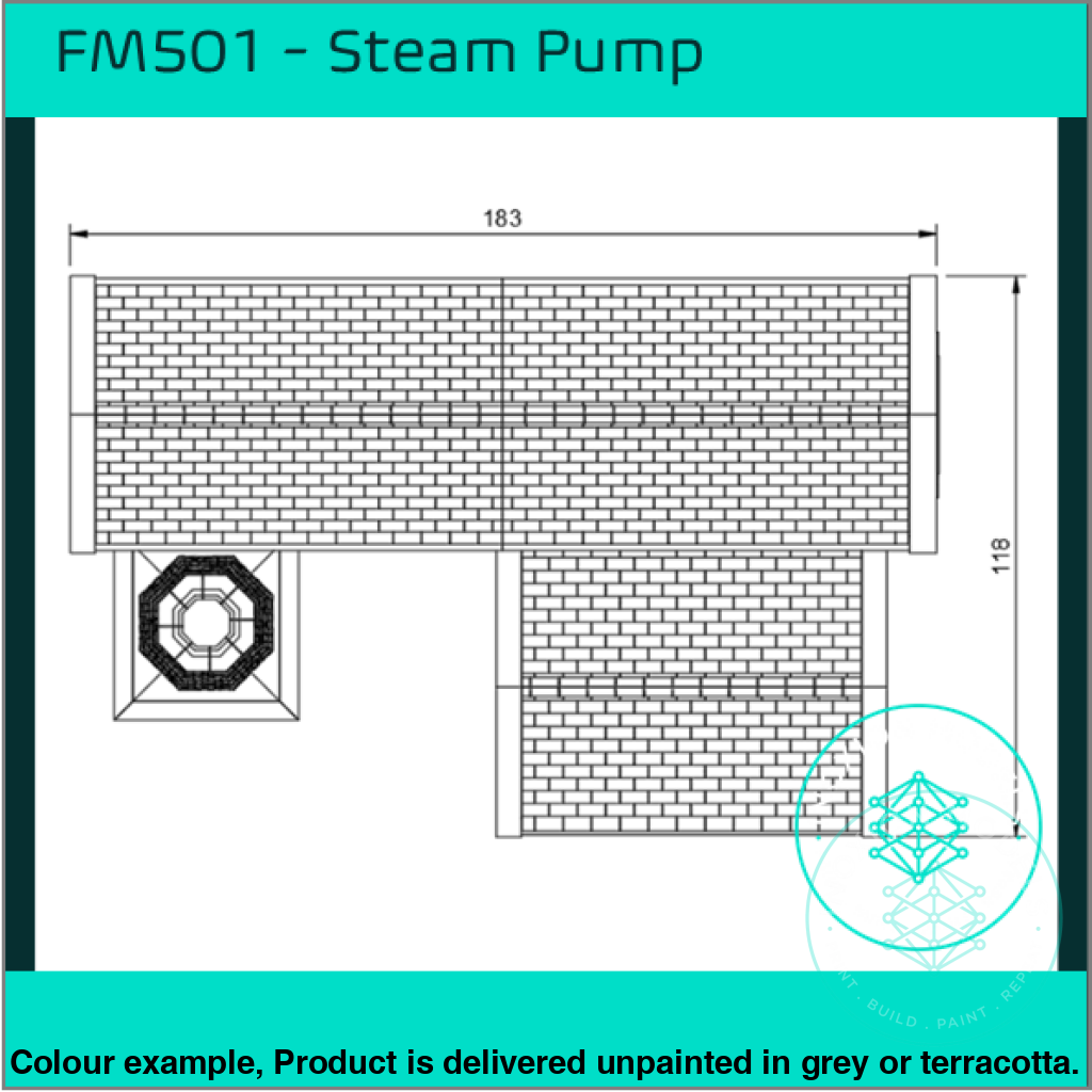 Fm501 – Steam Pump House Oo/Ho Scale Oo Building