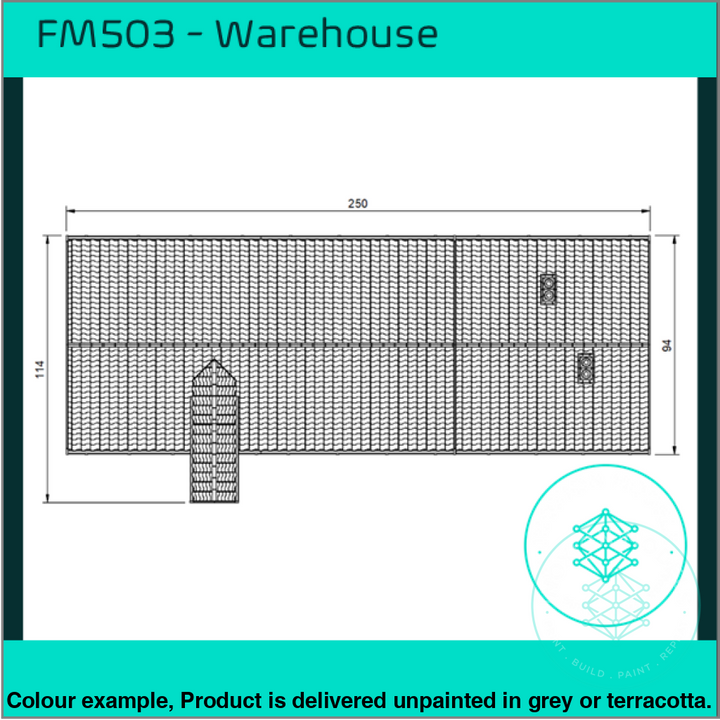 Fm503 – Canal Warehouse Oo/Ho Scale Oo Building