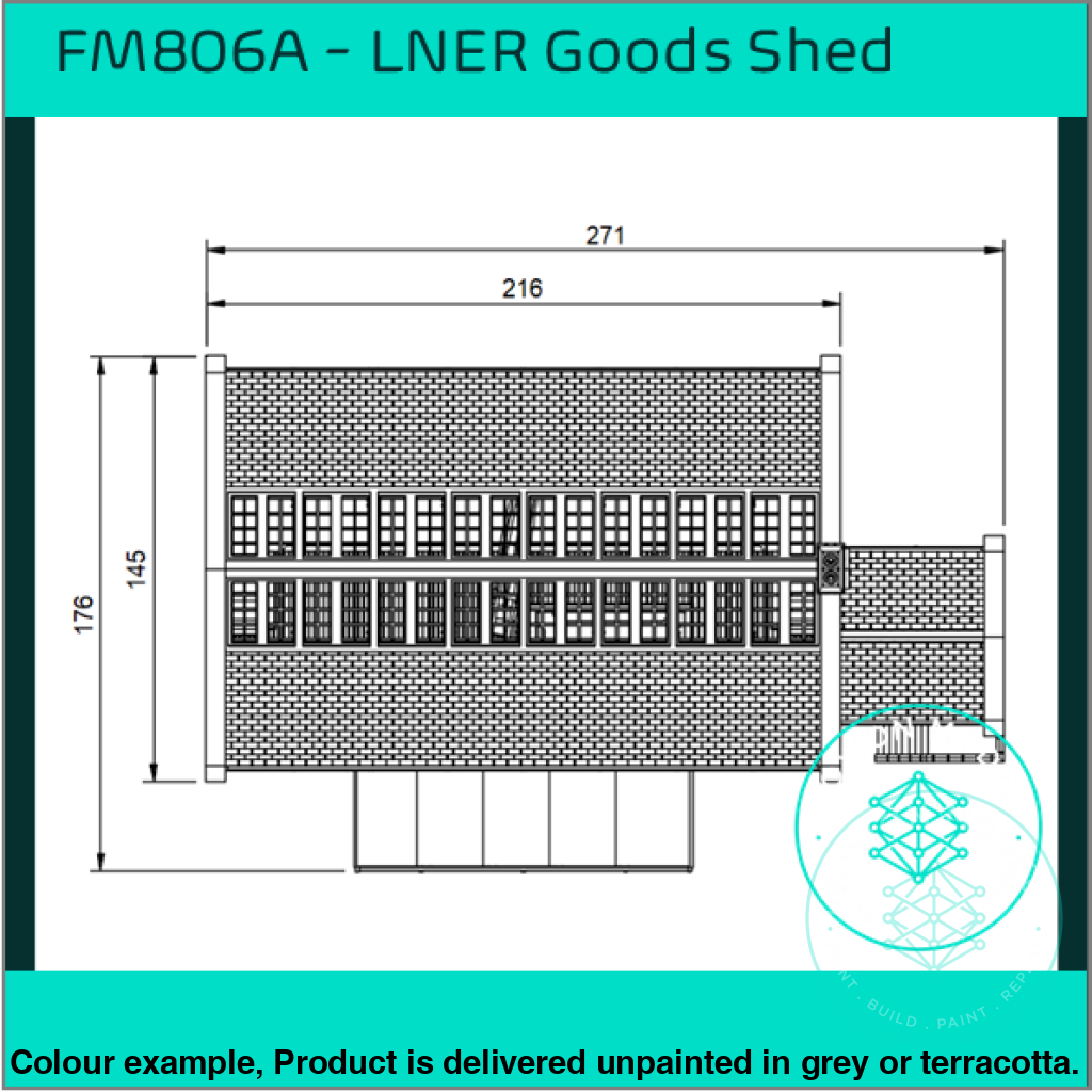 Fm806A – Lner Goods Shed Oo/Ho Scale Oo Building