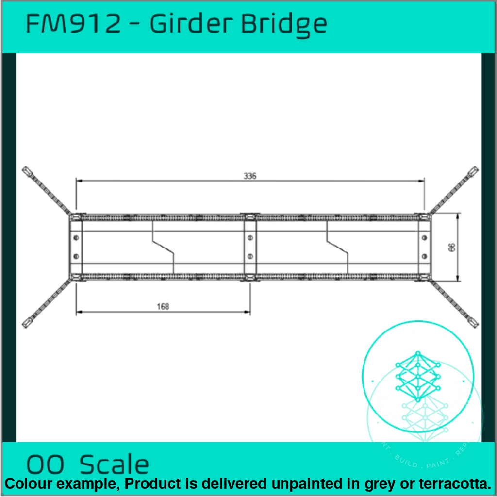 Fm912 – Single Track Girder Bridge Oo Scale Building