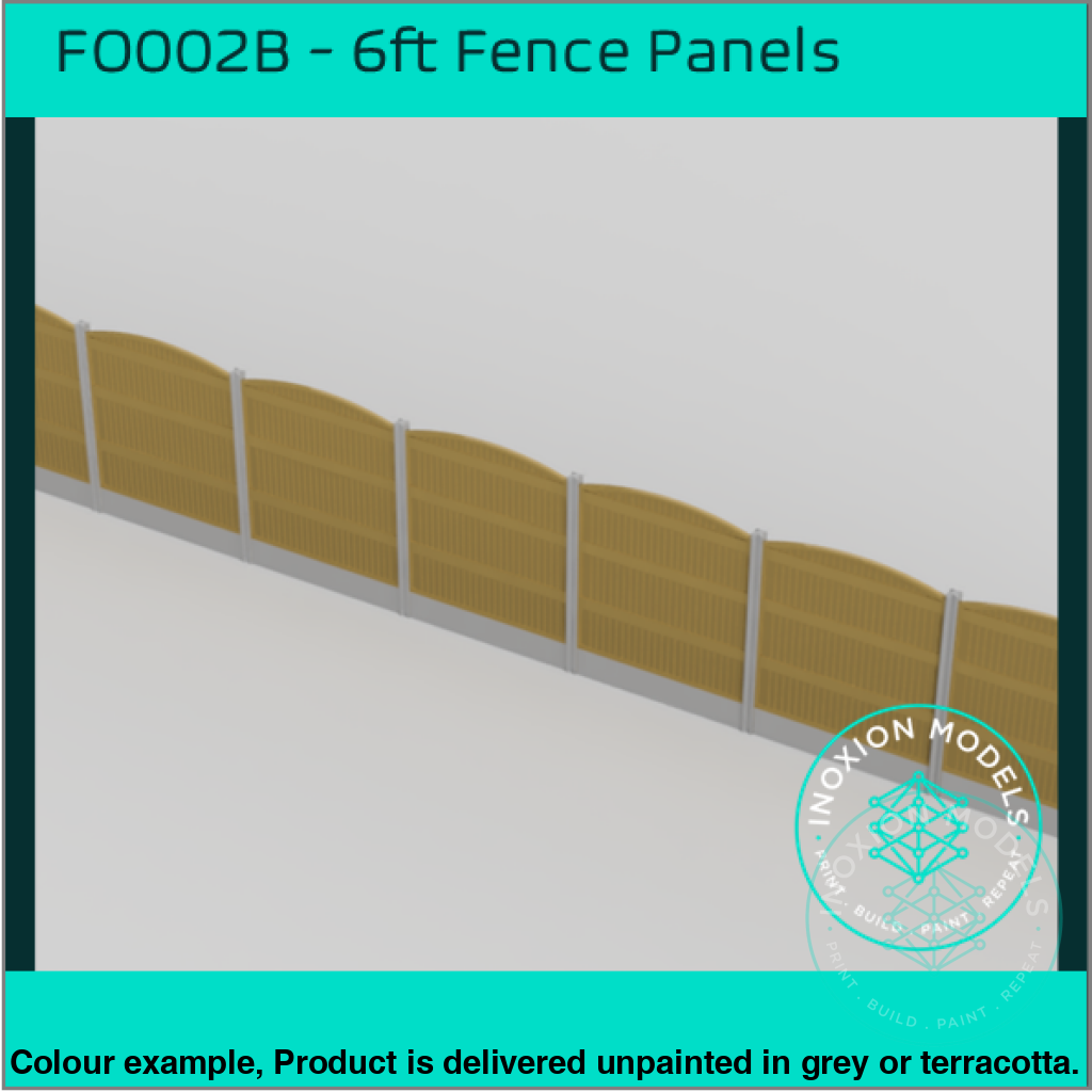 Fo002B – 6Ft Garden Fence Rounded Oo/Ho Scale Oo Accessory