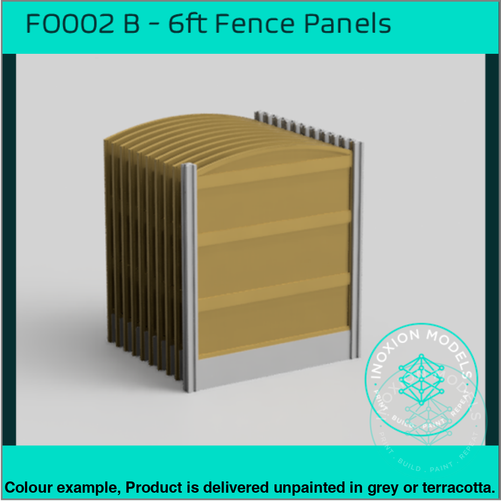 Fo002B – 6Ft Garden Fence Rounded Oo/Ho Scale Oo Accessory