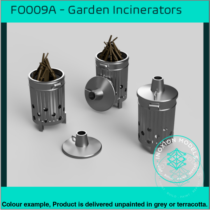 Fo009A – Garden Incinerators Oo/Ho Scale Oo Accessory