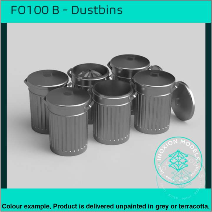 Fo100B – Dustbins Oo/Ho Scale Oo Accessory