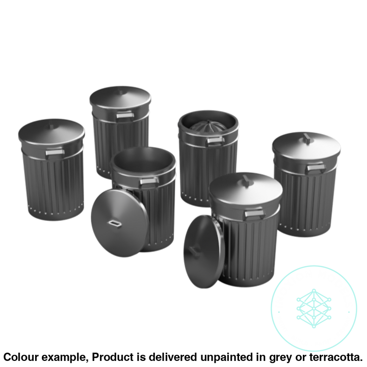 Fo100B – Dustbins Oo/Ho Scale Oo Accessory