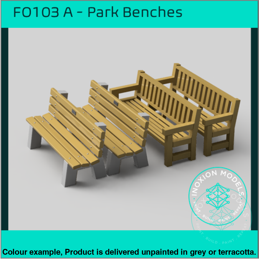 Fo103A – Park Benches Oo/Ho Scale Oo Accessory