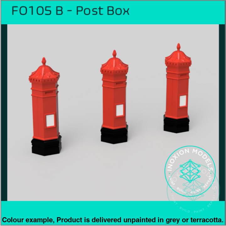 Fo105B – Victorian Post Box Oo/Ho Scale Oo Accessory