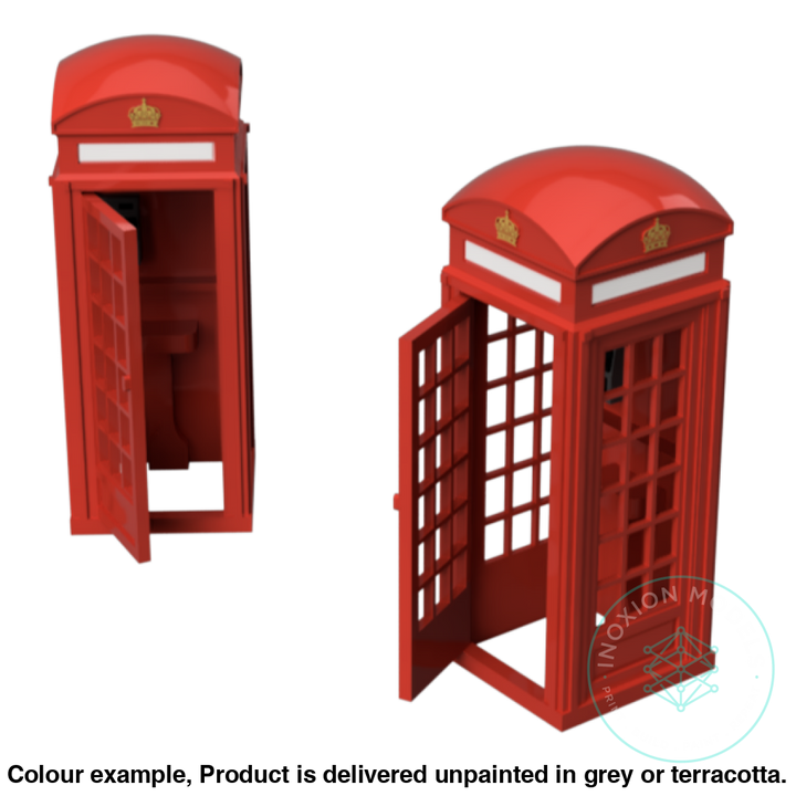 Fo106B - Phone Boxes Open Door Oo/Ho Scale Oo Accessory