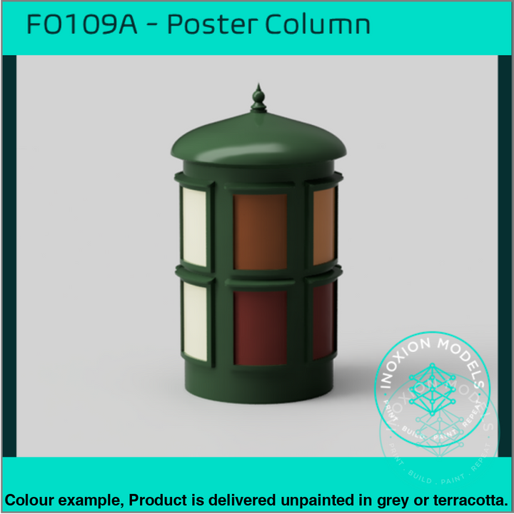 Fo109A – Poster Columns Oo/Ho Scale Oo Accessory