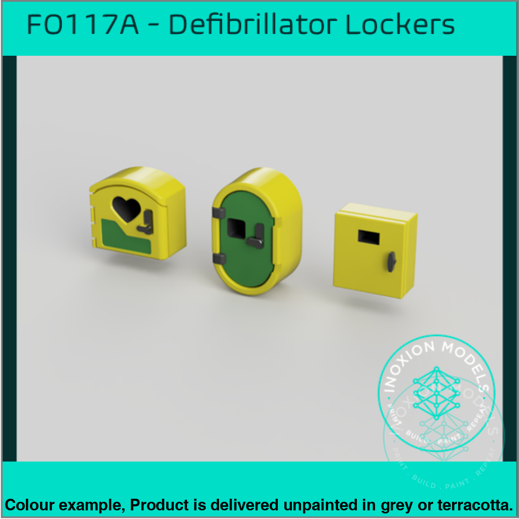 Fo117B – Model Defib Lockers Oo/Ho Scale Oo Accessory