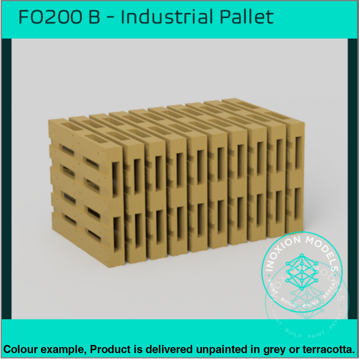 Fo200B – 10X Industrial Pallets Oo/Ho Scale Oo Accessory