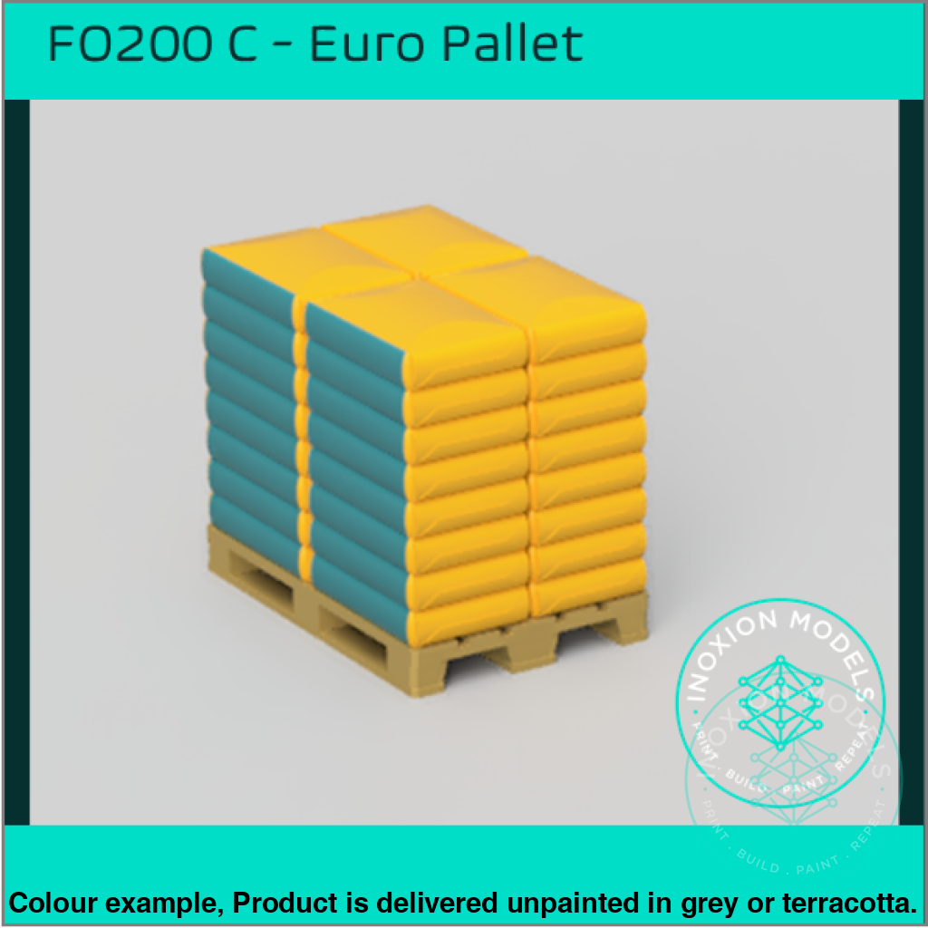 Fo200C – Euro Pallets Oo/Ho Scale Oo Accessory