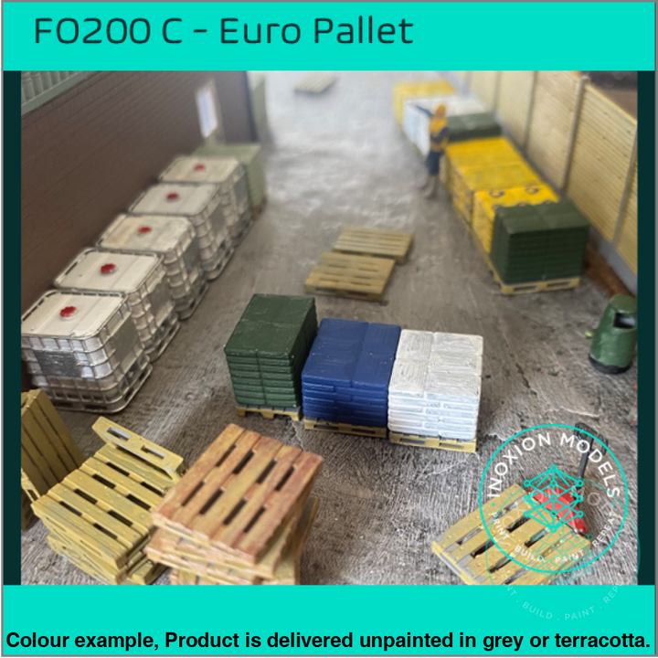 Fo200C – Euro Pallets Oo/Ho Scale Oo Accessory