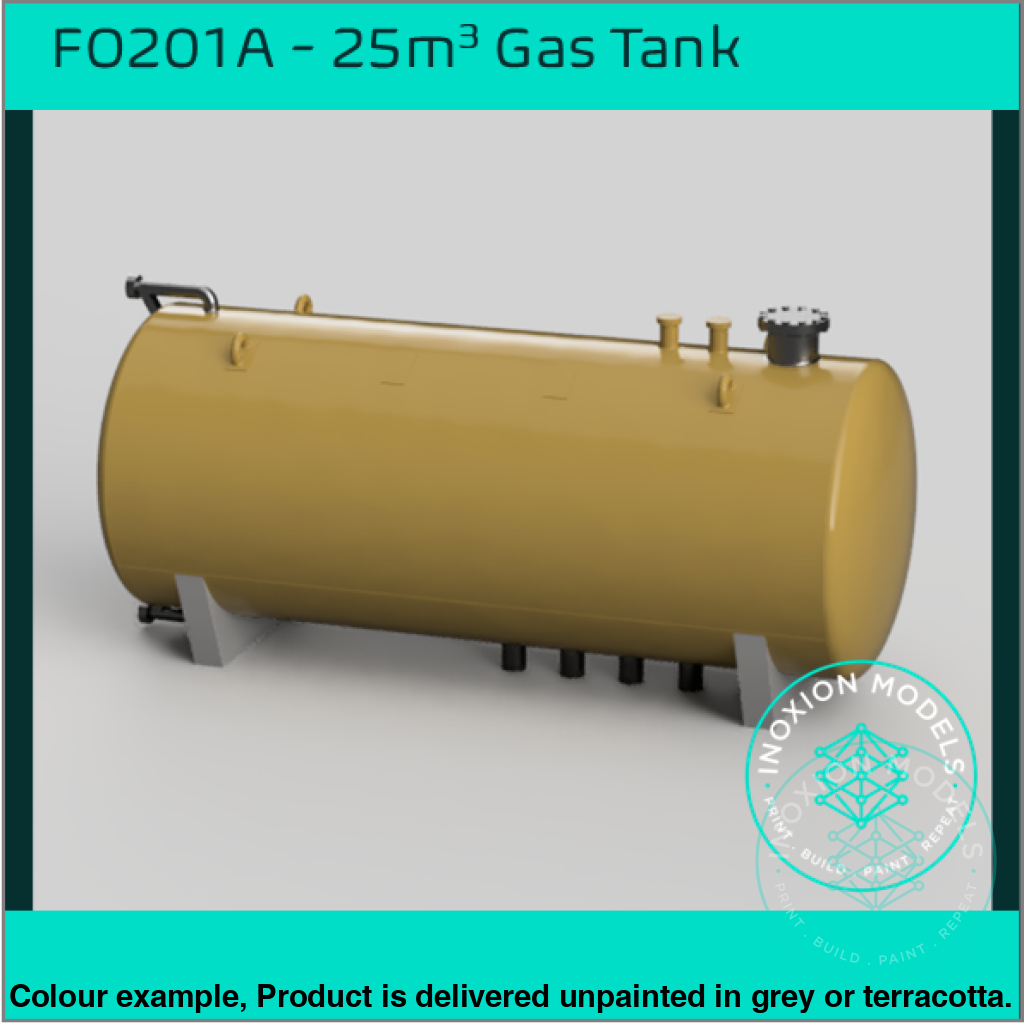 Fo201A – 25M3 Gas Tank Oo/Ho Scale Oo Accessory