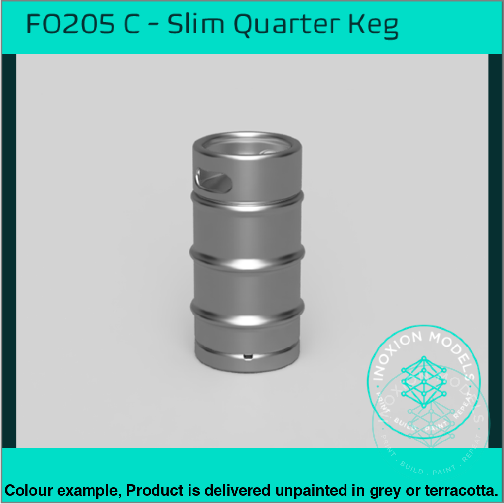 Fo205C – Slim Quarter Keg Oo/Ho Scale Oo Accessory