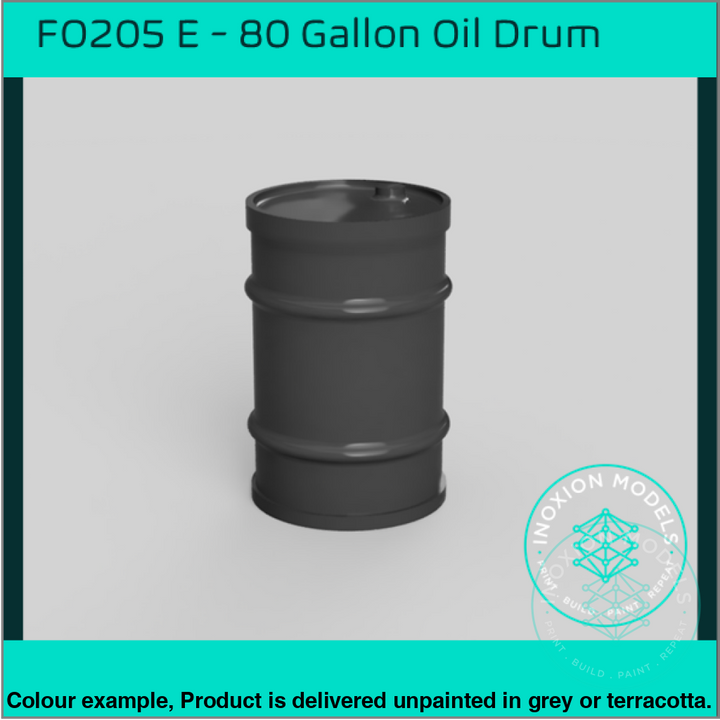 Fo205E – 80 Gallon Oil Drum Oo/Ho Scale Oo Accessory