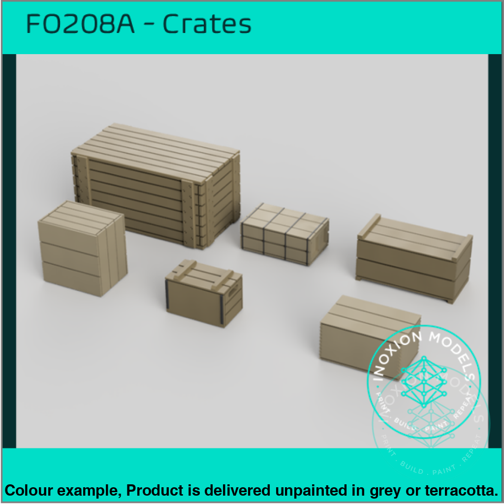 Fo208A – Crates Oo/Ho Scale Oo Accessory