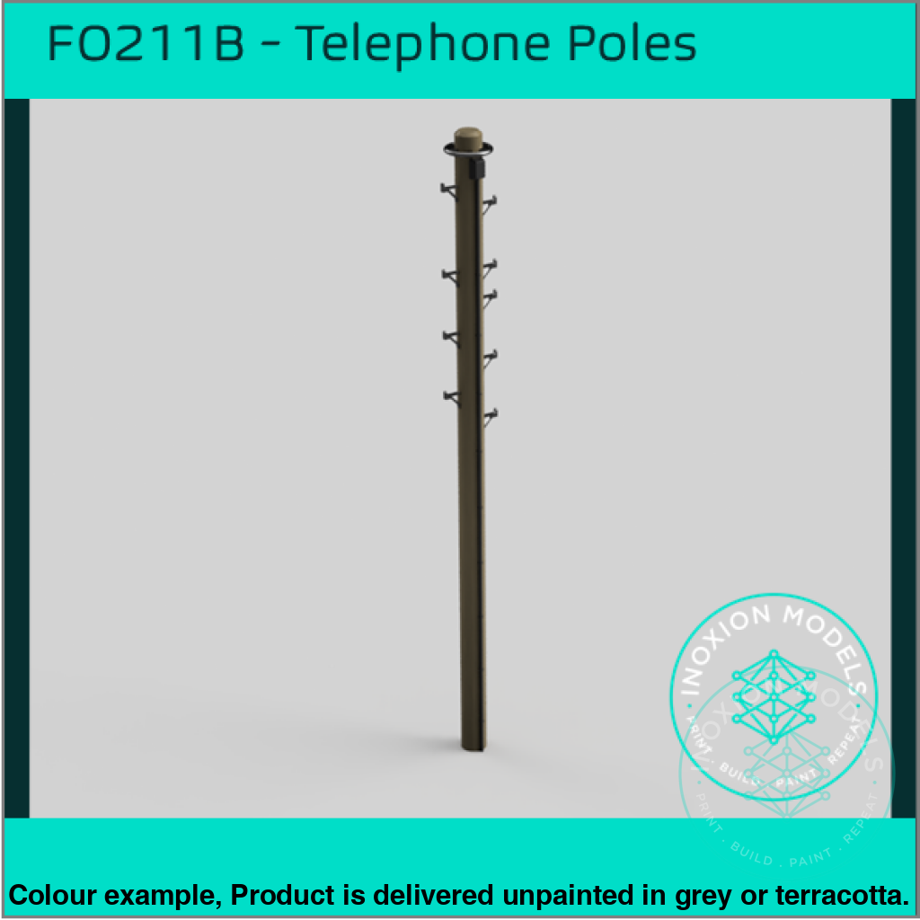 Fo211B – Telephone Poles Oo/Ho Scale Oo Accessory