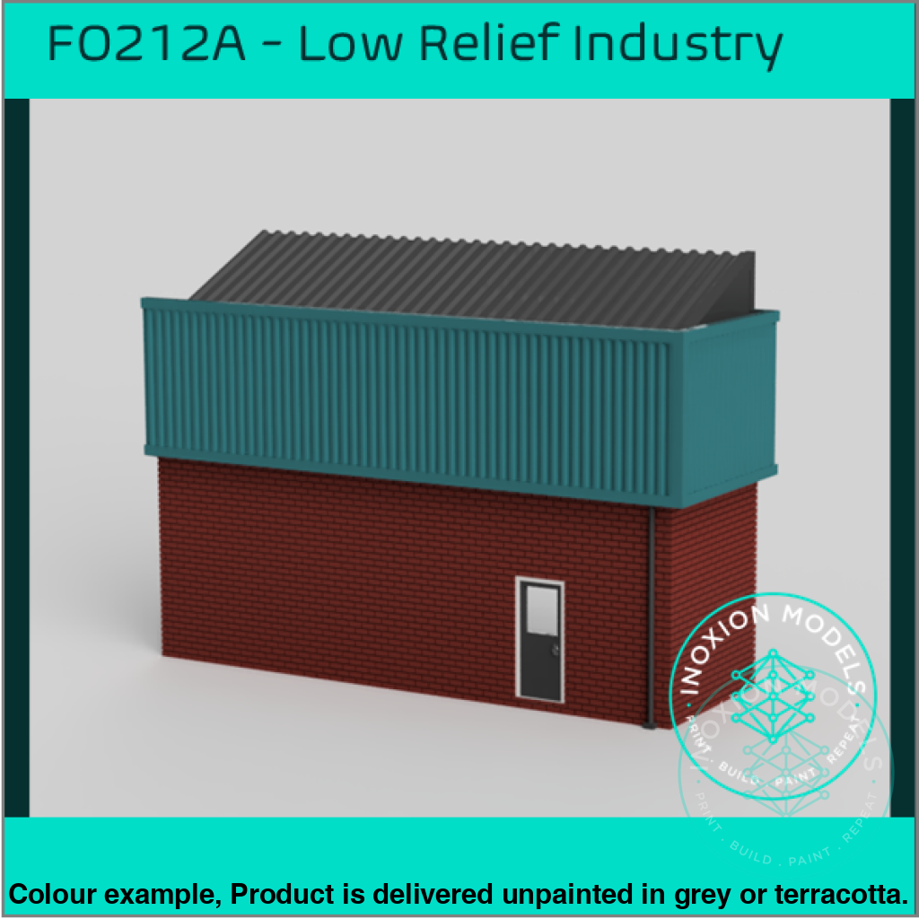 Fo212A – Low Relief Industrial Building Oo/Ho Scale Oo Accessory