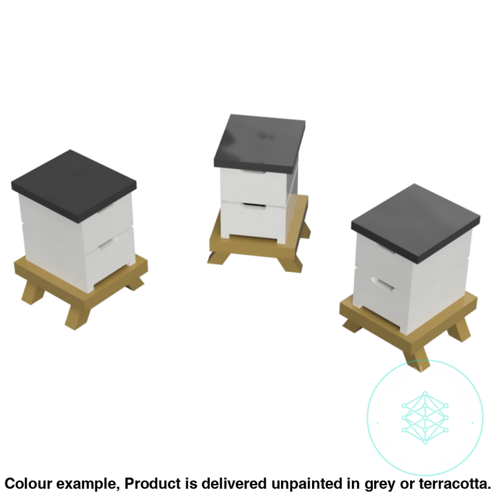 Fo300A – Box Beehives Oo/Ho Scale Oo Accessory