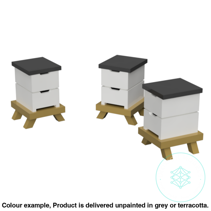 Fo300A – Box Beehives Oo/Ho Scale Oo Accessory