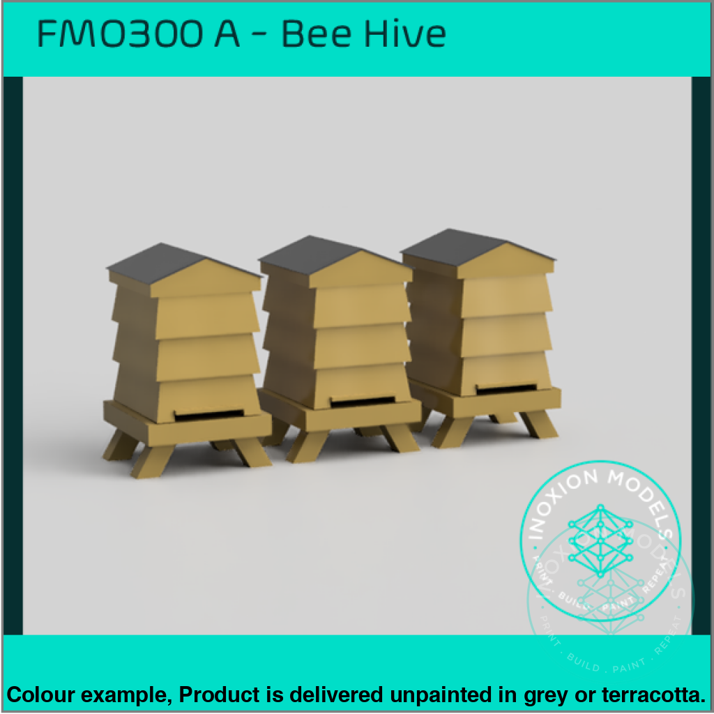 Fo300B – Louvered Beehives Oo/Ho Scale Oo Accessory