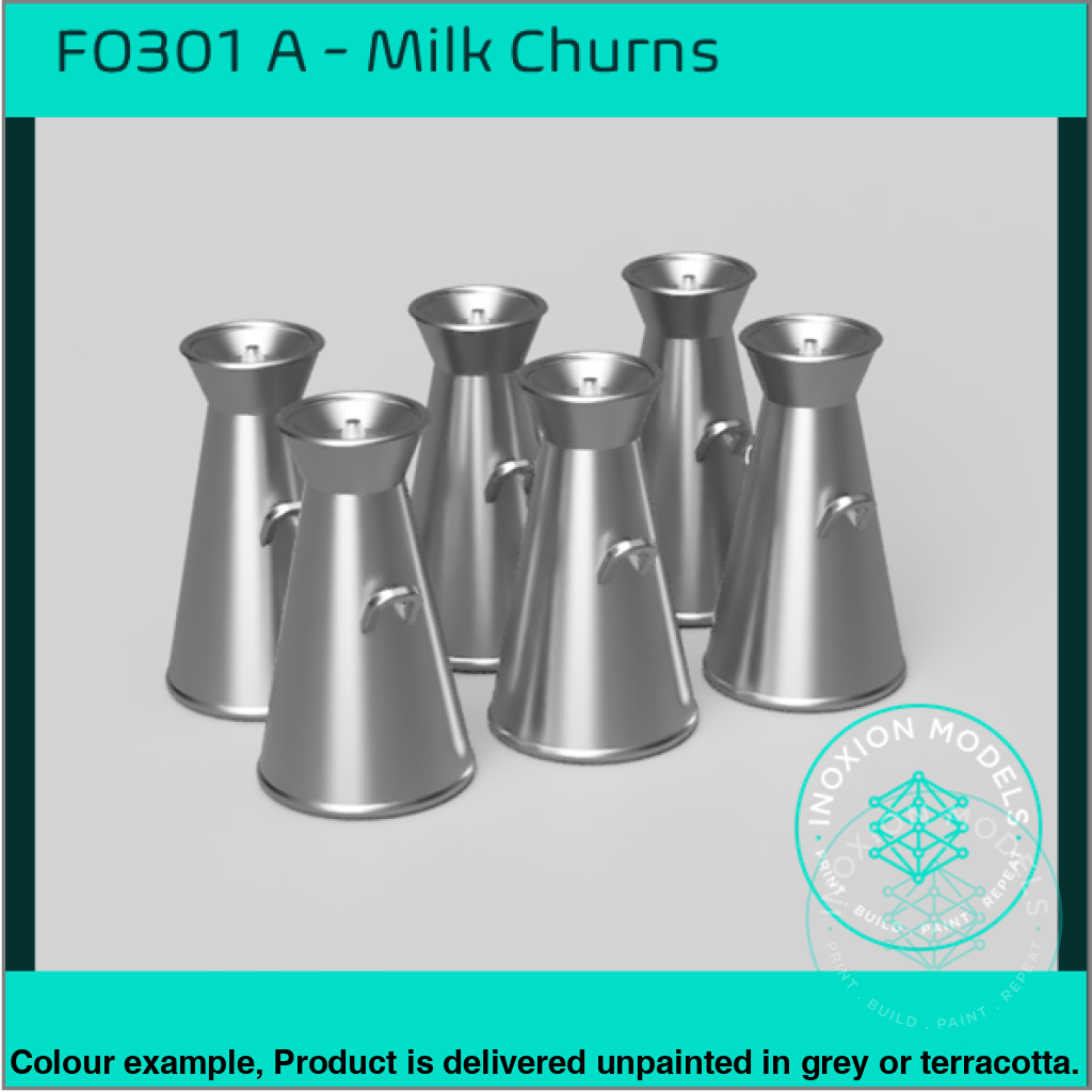 Fo301A – 17 Gallon Milk Churns Oo/Ho Scale Oo Accessory