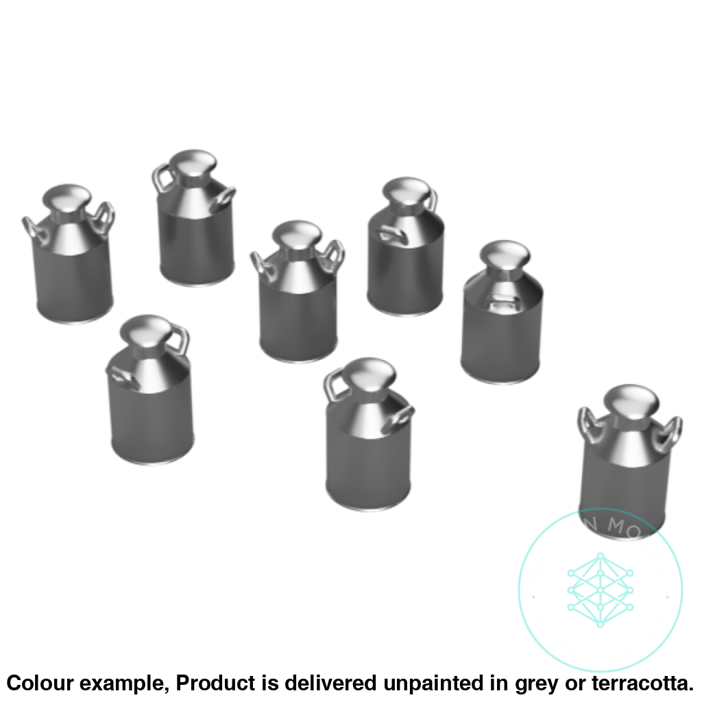 Fo301B – Small Milk Churns Oo/Ho Scale Oo Accessory