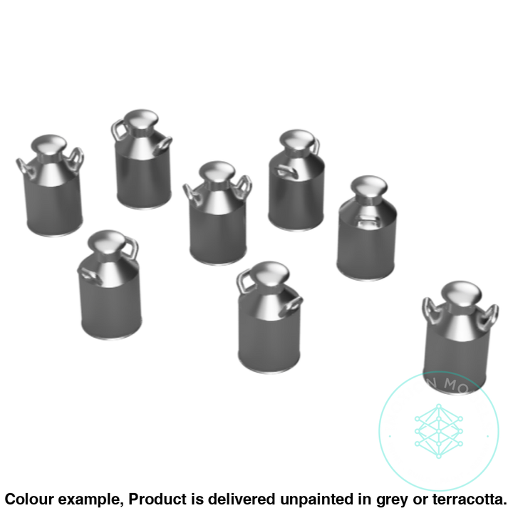 Fo301B – Small Milk Churns Oo/Ho Scale Oo Accessory