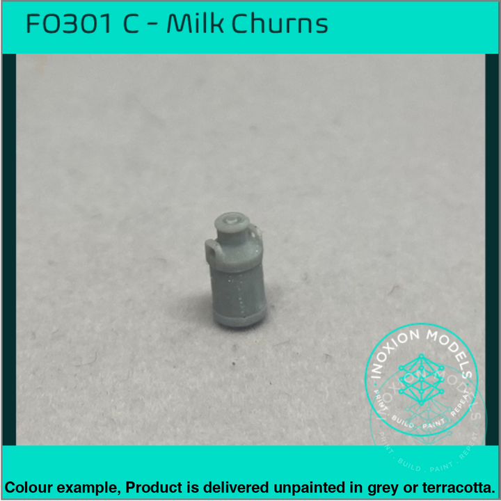 Fo301C – Medium Milk Churns Oo/Ho Scale Oo Accessory