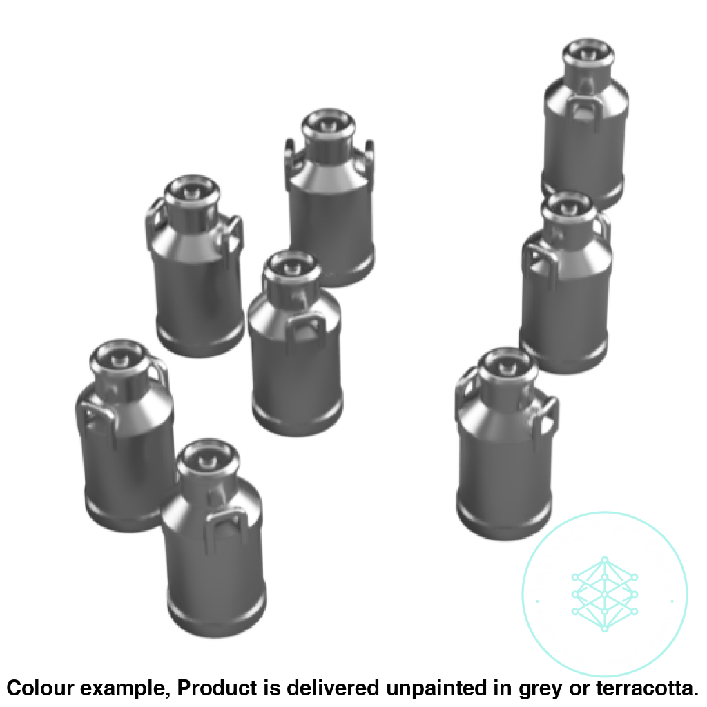 Fo301C – Medium Milk Churns Oo/Ho Scale Oo Accessory