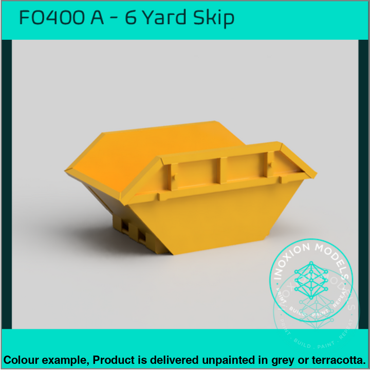 Fo400A – 6 Yard Skip Oo/Ho Scale Oo Accessory