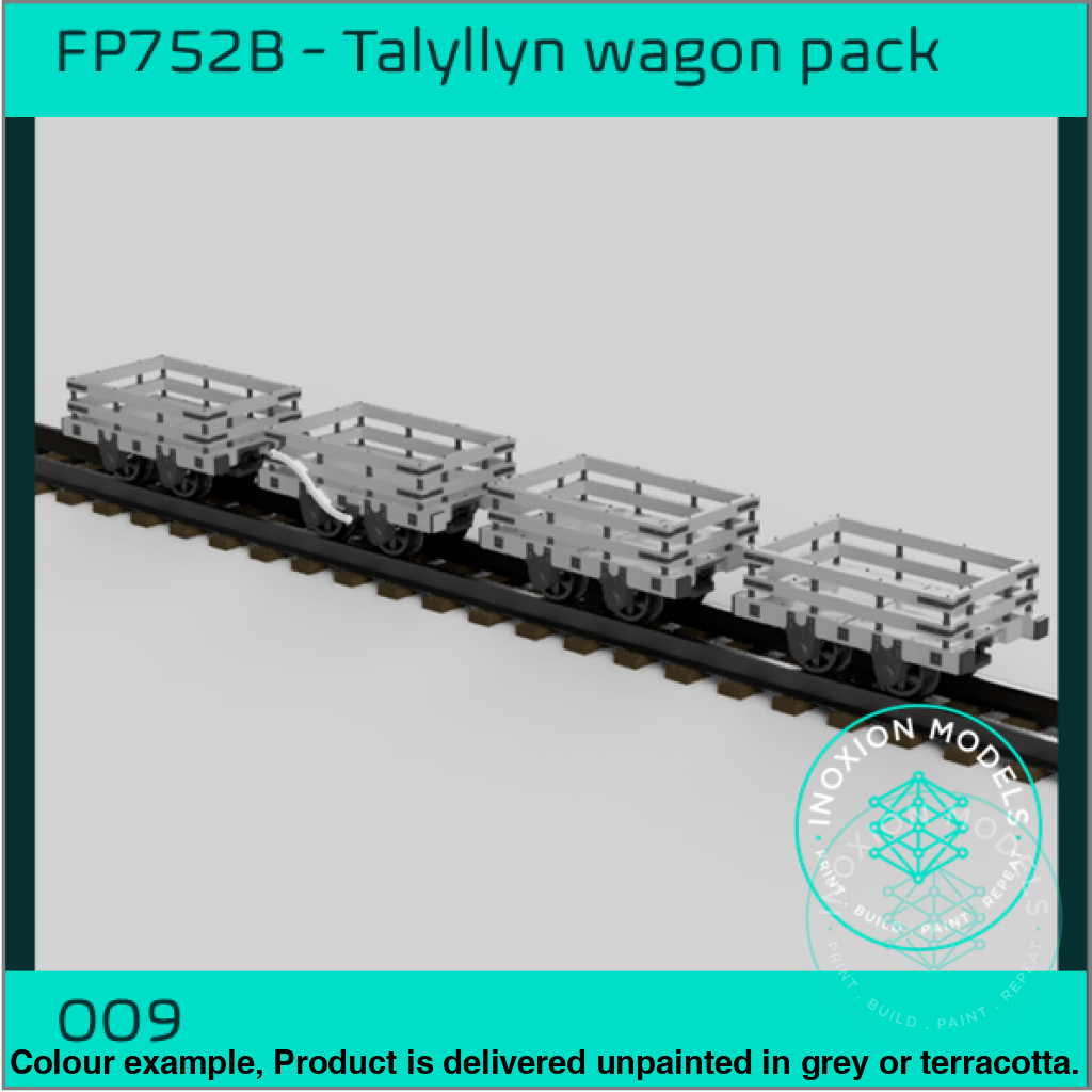 Fp752B – Talyllyn Slate Wagon Pack Oo9 Gauge Oo Scale Rolling Stock